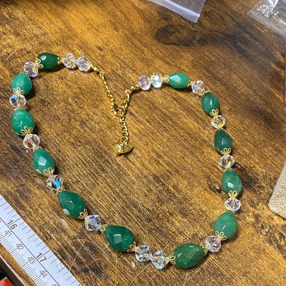 Emerald Crystal 18 in Necklace Aprilsplace - Picture 9 of 12